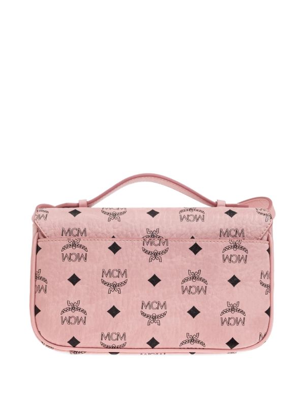 MCM モノグラム ショルダーバッグ | ピンク | FARFETCH JP