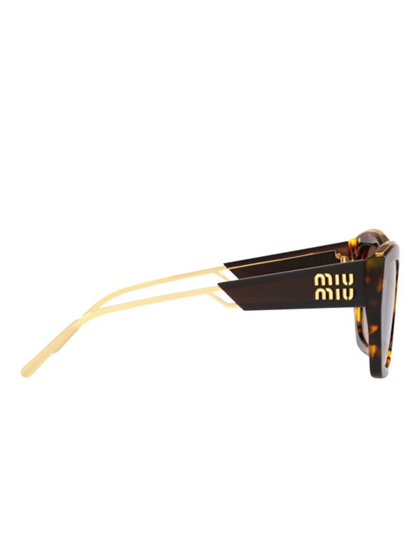 Miu Miu Eyewear キャットアイ サングラス | ブラウン | FARFETCH JP