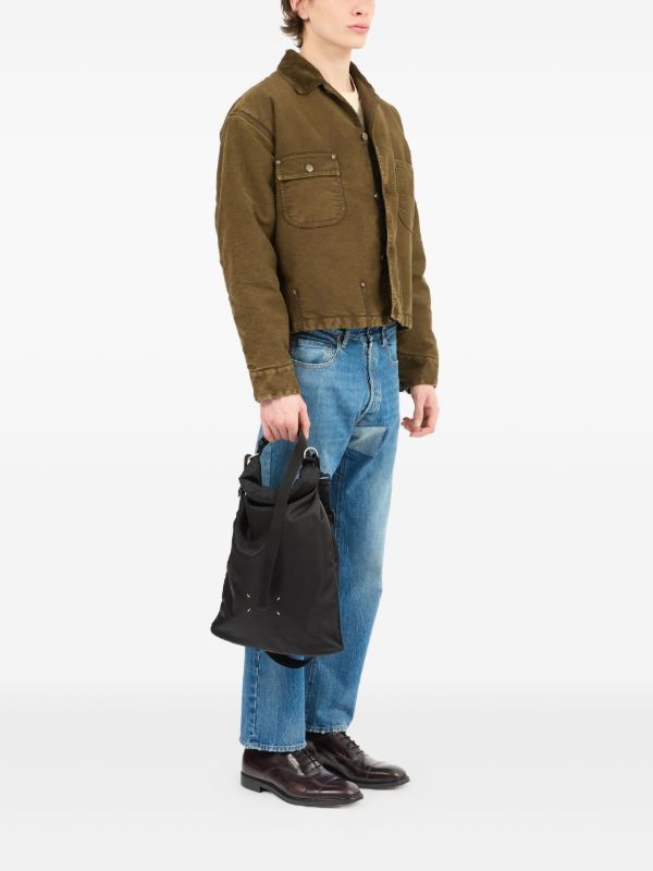 Maison Margiela High-Tech Roll-Up Backpack | Black | FARFETCH