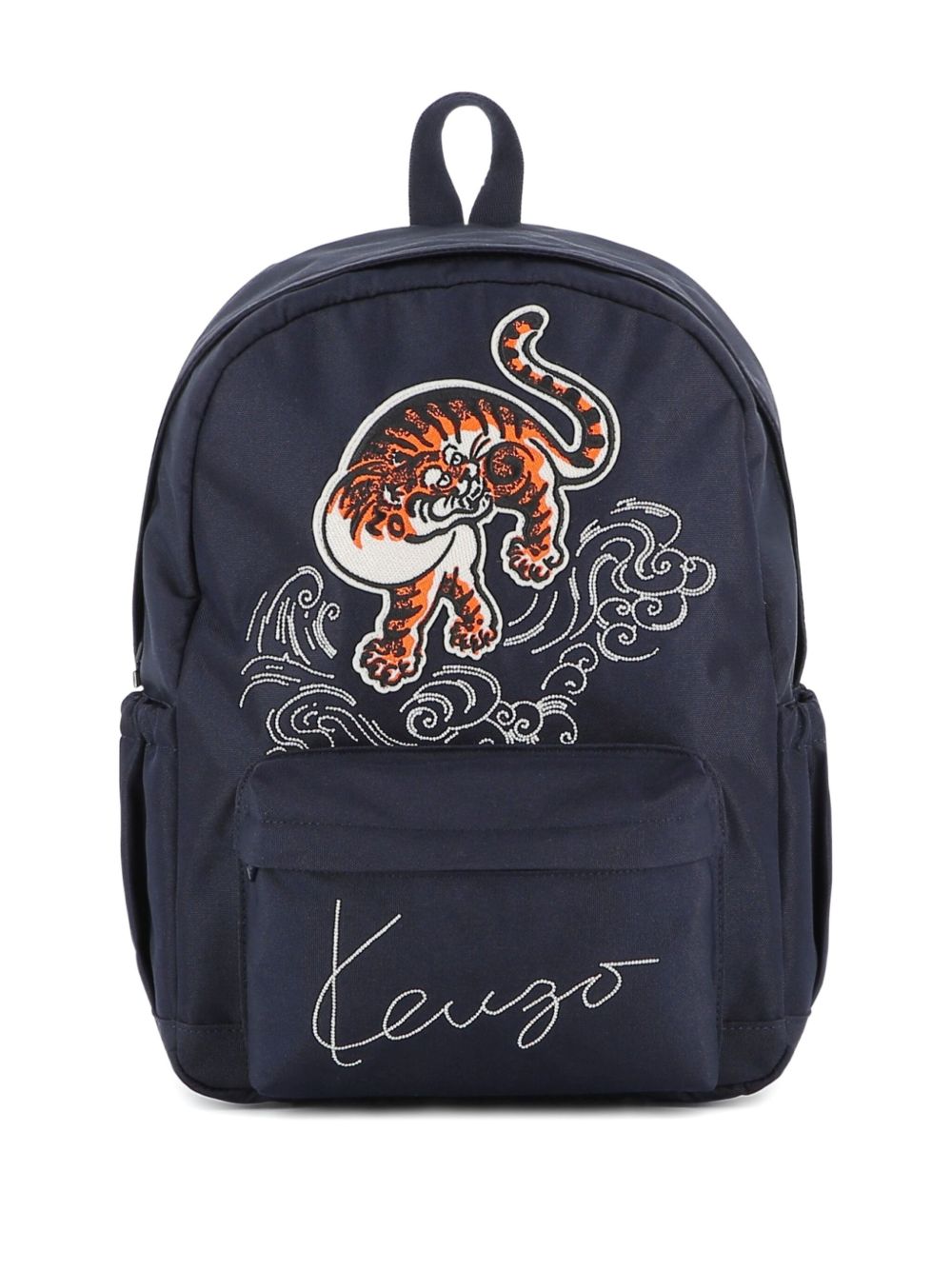 KENZO虎の刺繍 ナイロンショルダーバッグ 虎刺繍 ナイロンショルダー