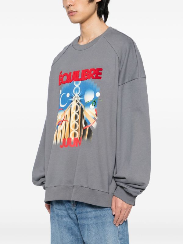 Juun.J graphic-print Sweatshirt | Grey | FARFETCH