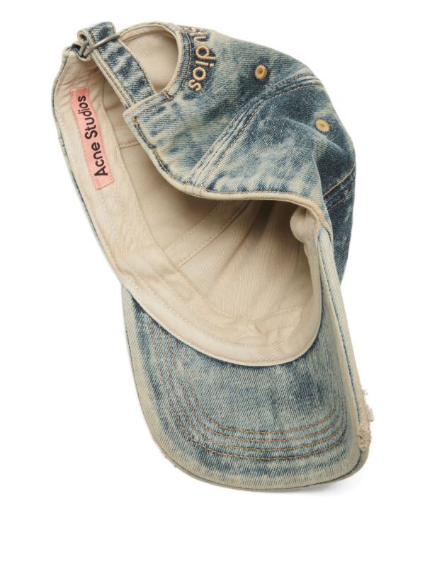 Acne Studios ダメージ キャップ | ブルー | FARFETCH JP