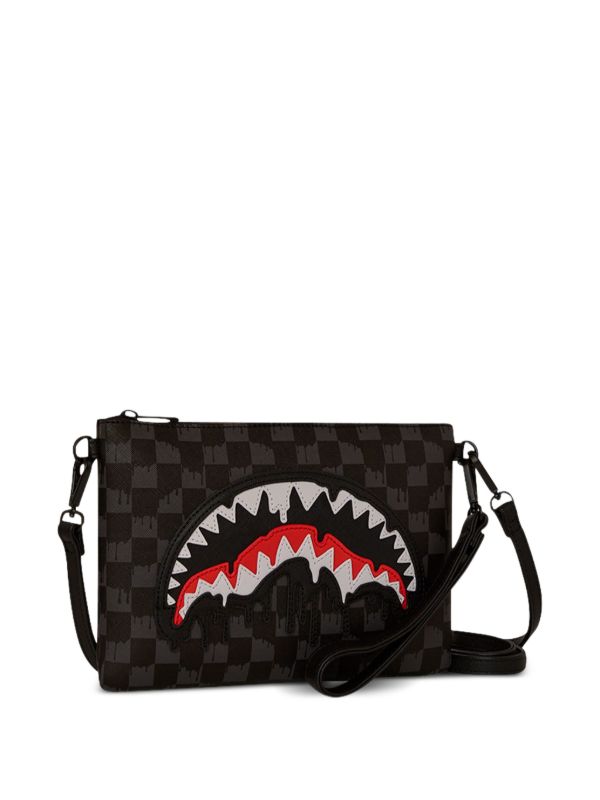 Sprayground Kid シャークチェック ショルダーバッグ | ブラック