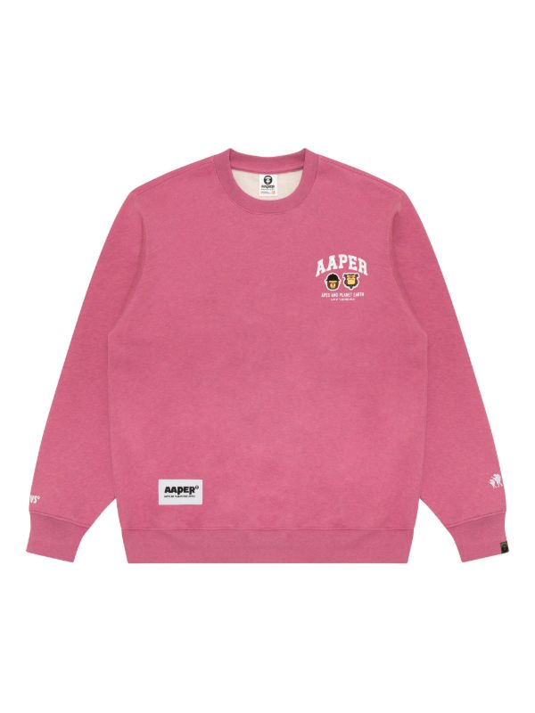 AAPE BY *A BATHING APE® ロゴ スウェットシャツ | ピンク | FARFETCH JP