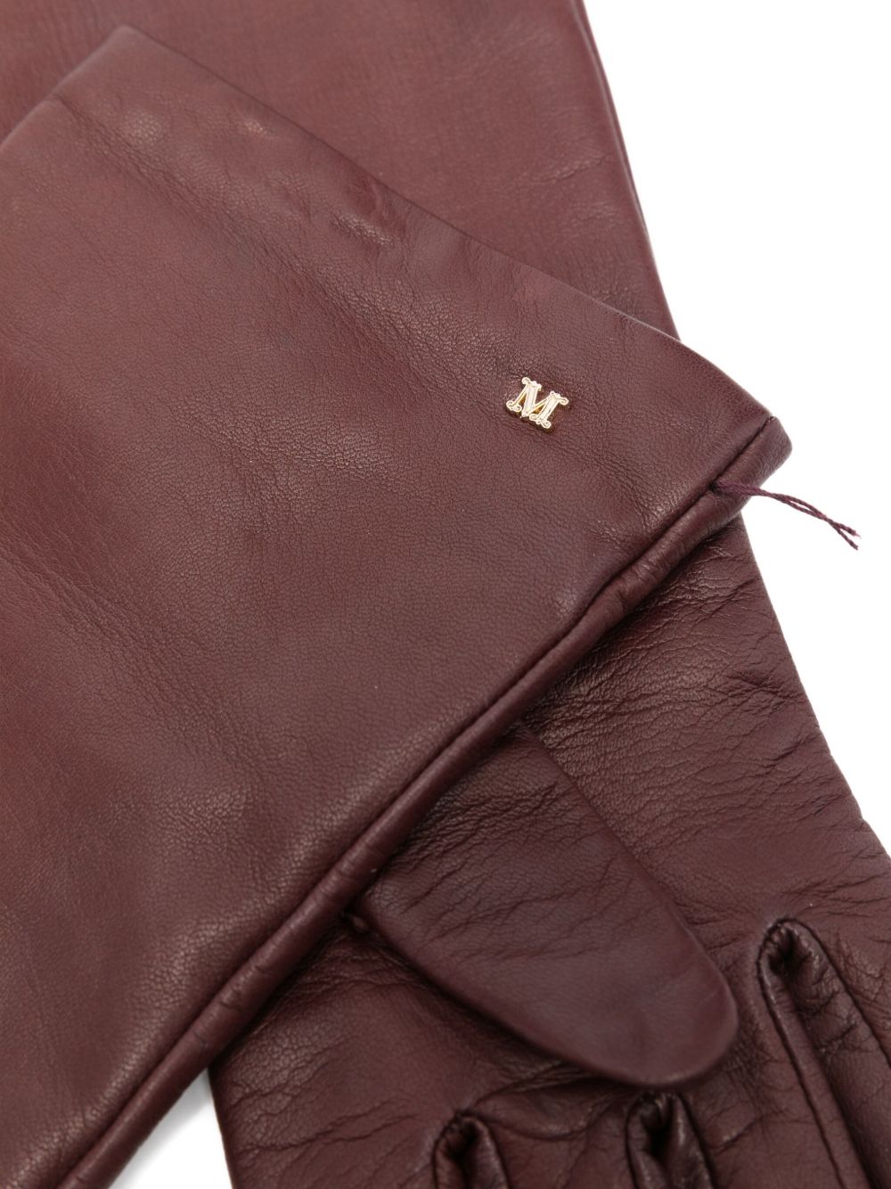 Max Mara ロング レザーグローブ | ブラウン | FARFETCH JP