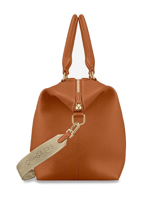 MAISON De SABRÉ レザーボストンバッグ L | ブラウン | FARFETCH JP