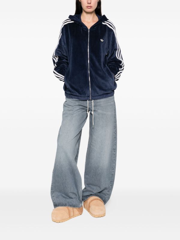 Adidas x Wales Bonner zip-up Sweater | Blue | FARFETCH ID