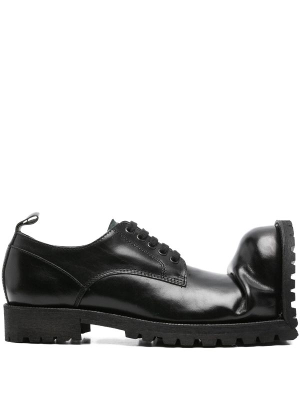 Comme Des Garçons Homme Plus Asymmetric lace-up Shoes | Black