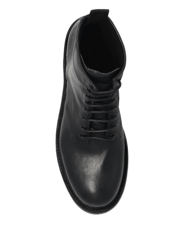 Dolce & Gabbana レースアップ レザーブーツ | ブラック | FARFETCH JP