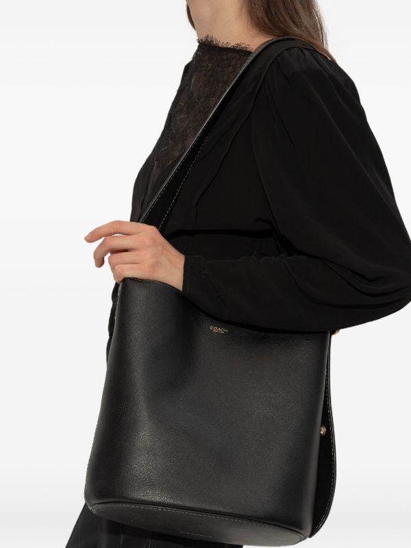Coach Bleecker Shoulder Bag | Black | FARFETCH JO