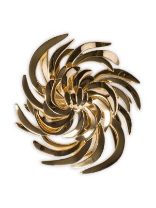 Miu Miu Swirl Brooch | Gold | FARFETCH