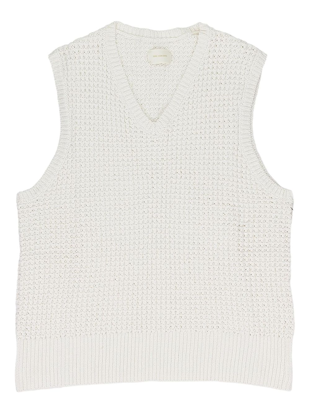 Aimé Leon Dore waffle-knit V-neck Tank Top | Neutrals | FARFETCH NO