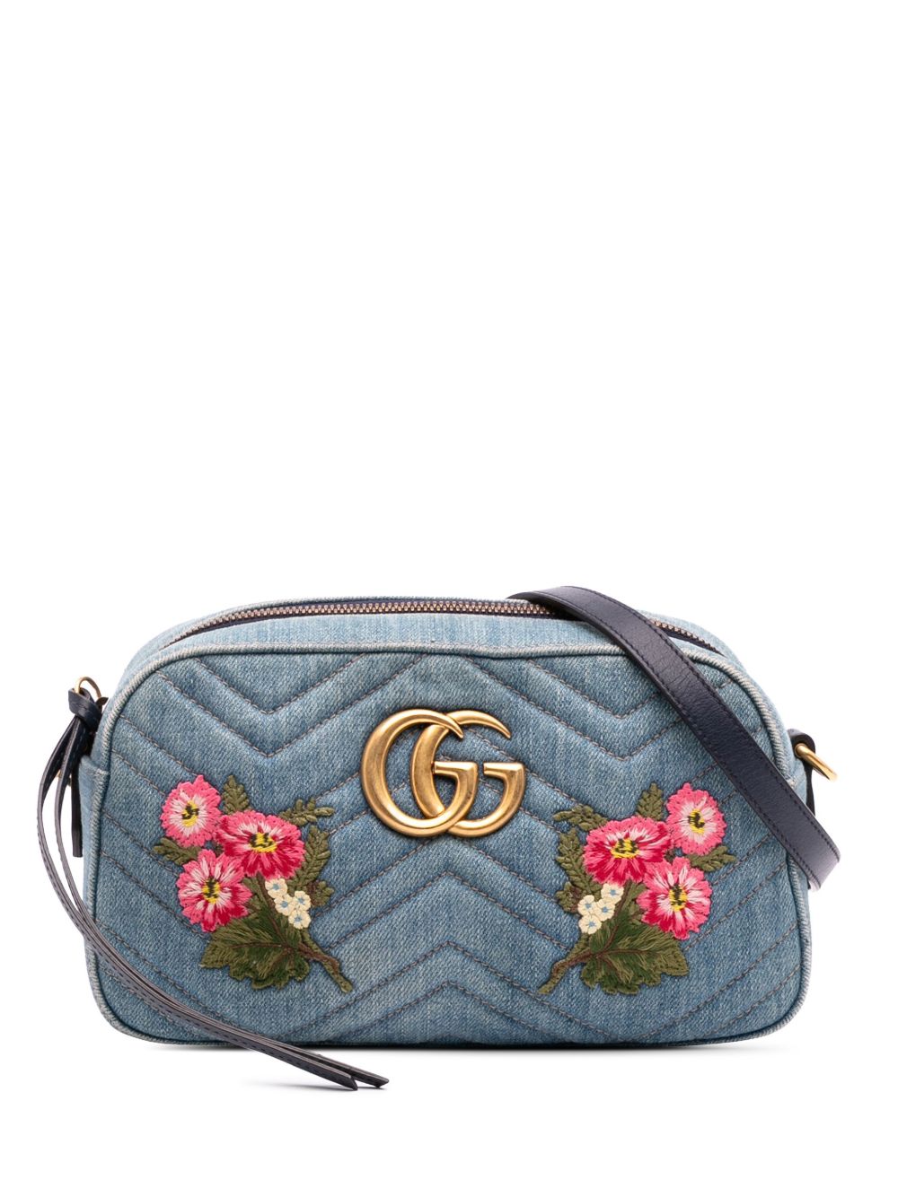 Gucci Pre-Owned 2016-2025 Small GG Marmont Embroidered Matelasse