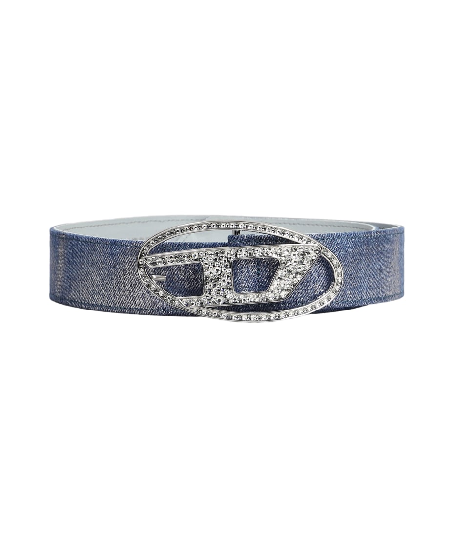 Diesel B 1dr Strass Belts In Blue Denim | italist