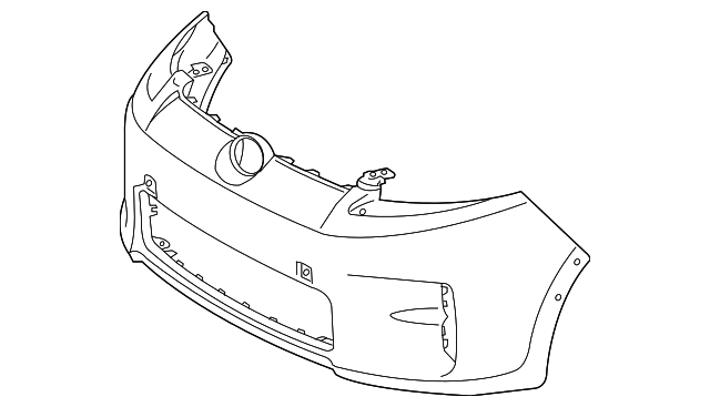 2011-2015 Scion xB Cover Front Bumper L P 52119-12959 | American