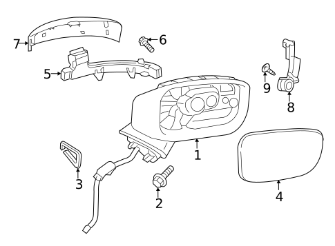 Outside Mirrors for 2023 Mazda CX-5 | Mazda Parts Factor