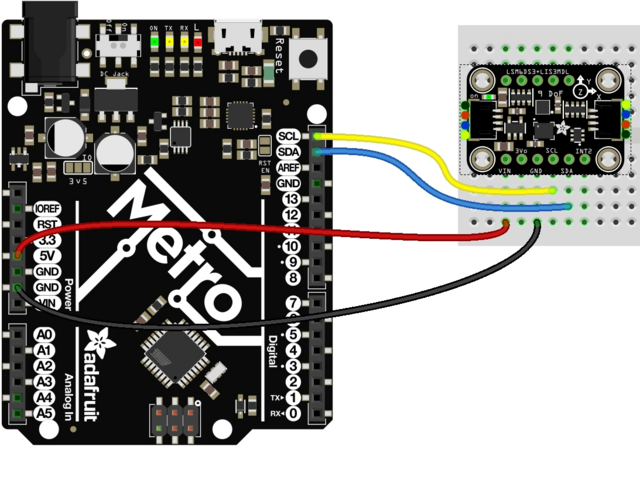 Arduino | ST 9-DoF Combo Breakouts and Wings | Adafruit Learning