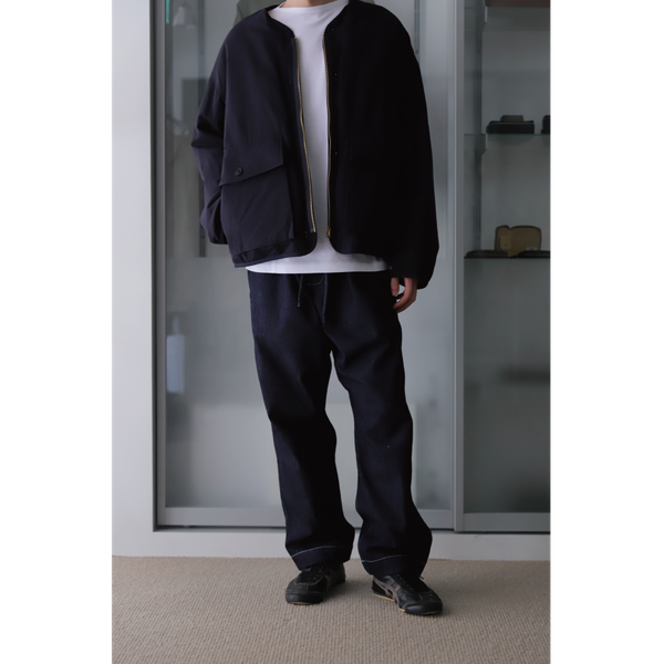 VISVIM - IRIS DOWN JACKET NAVY WASHIDA