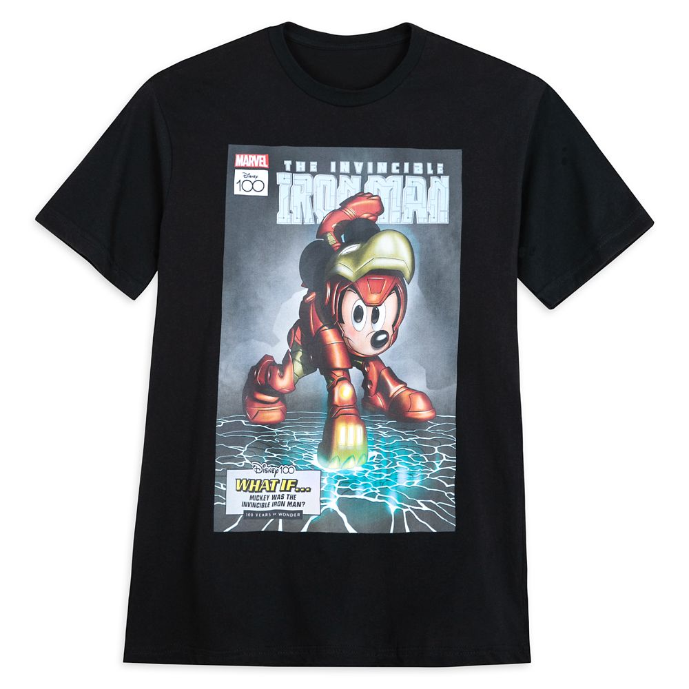 Mickey Mouse – The Invincible Iron Man Comic T-Shirt for Adults