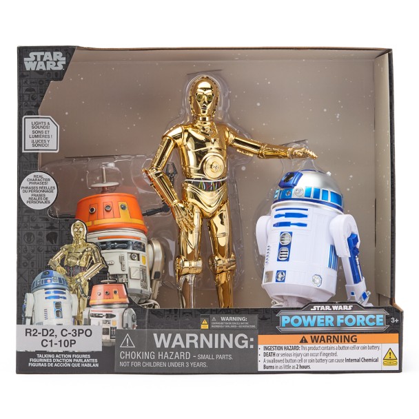 R2-D2, C-3PO and C1-10P Talking Action Figure Set – Star Wars