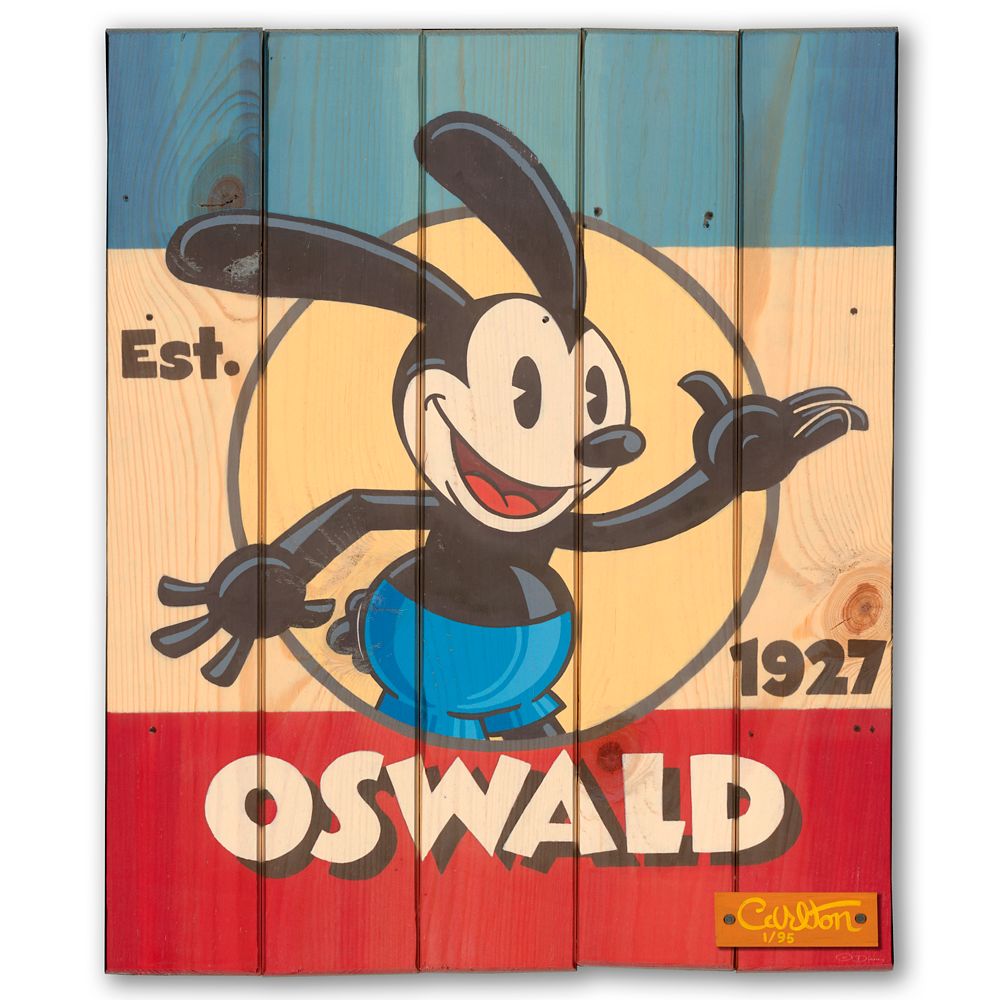Oswald the Lucky Rabbit ''American Classic'' Signed Giclée on Wood