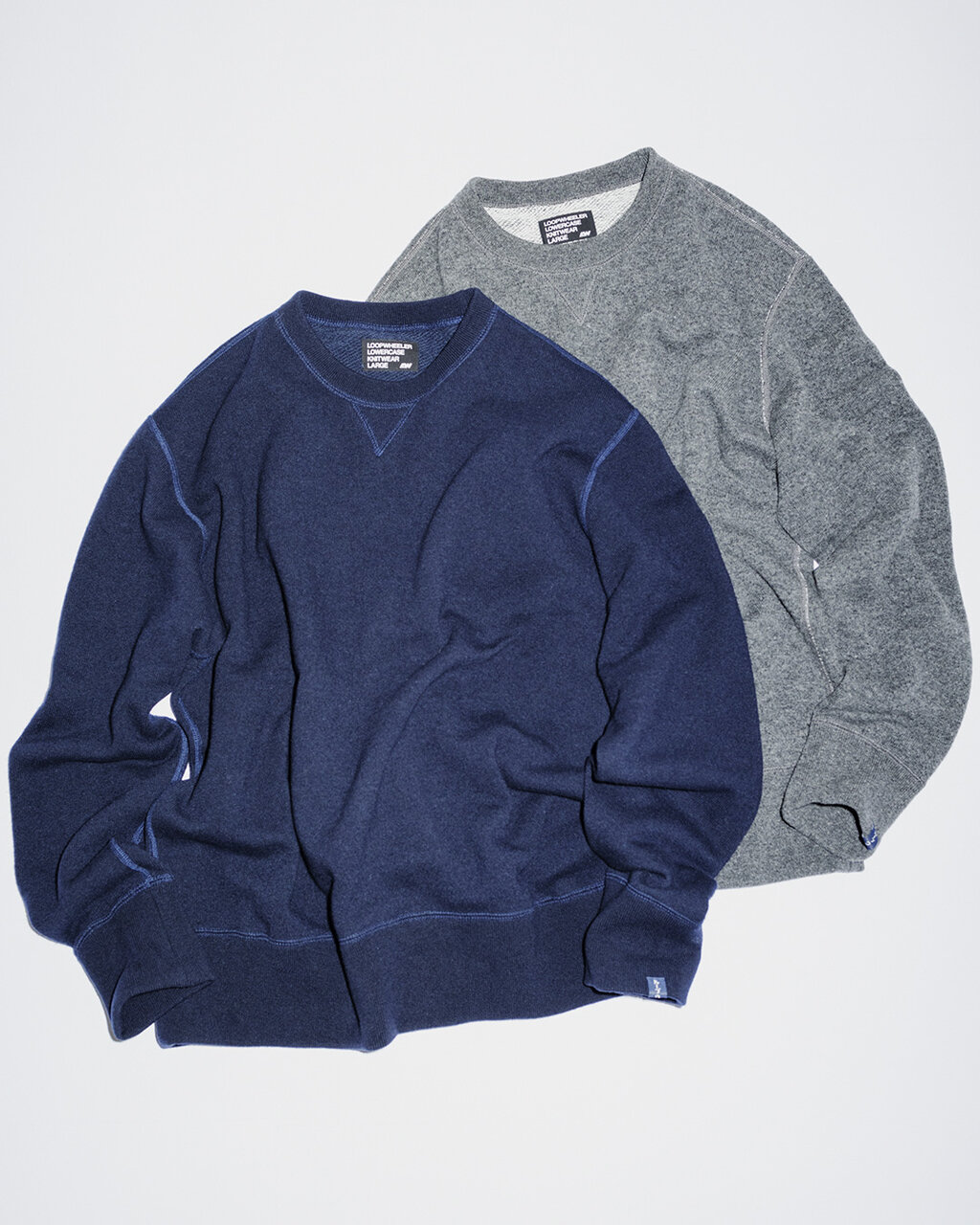 別注】＜LOOPWHEELER × LOWERCASE＞クルーネックスウェット
