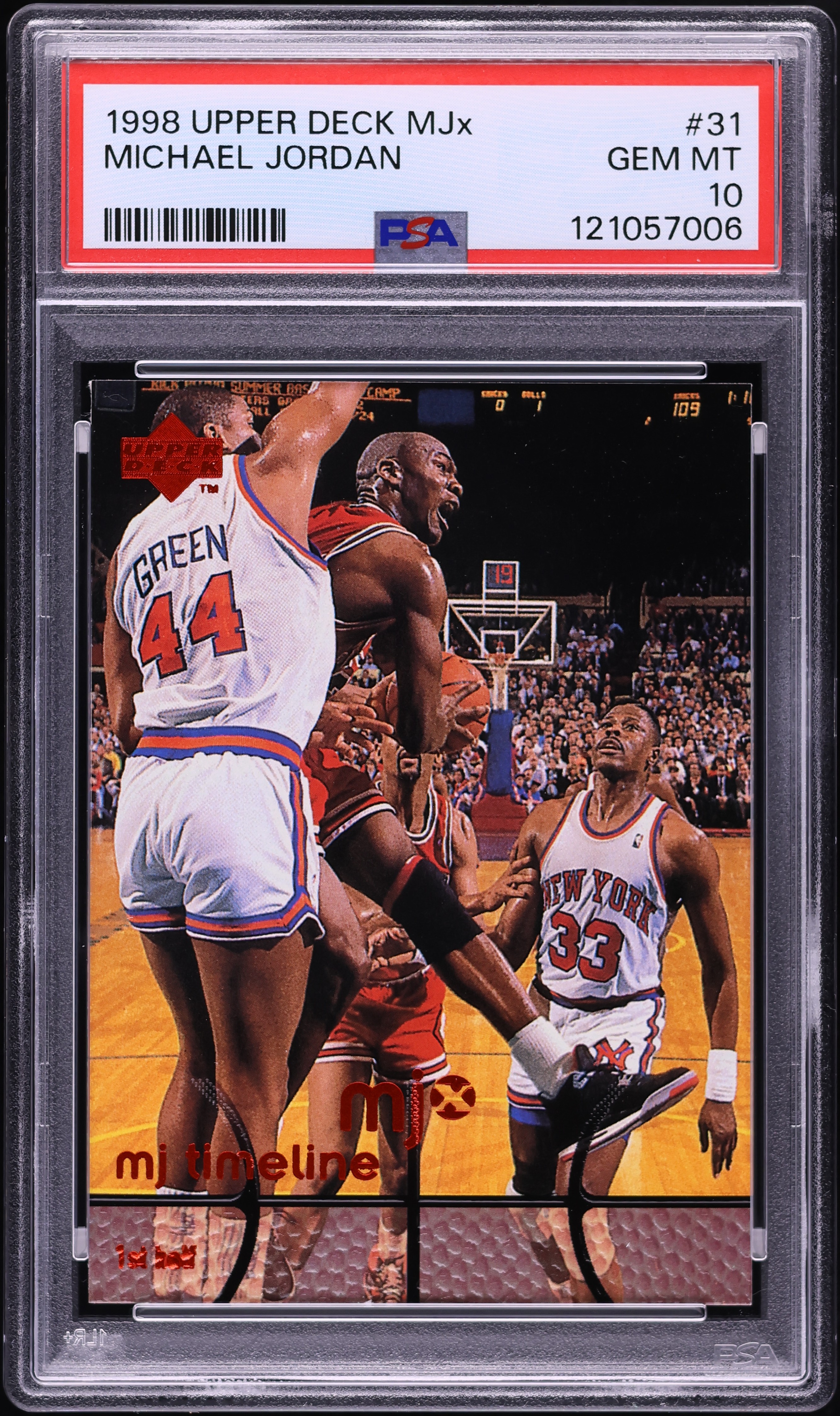 1998 Upper Deck MJx Michael Jordan #31 PSA 10 GEM MINT on Fanatics