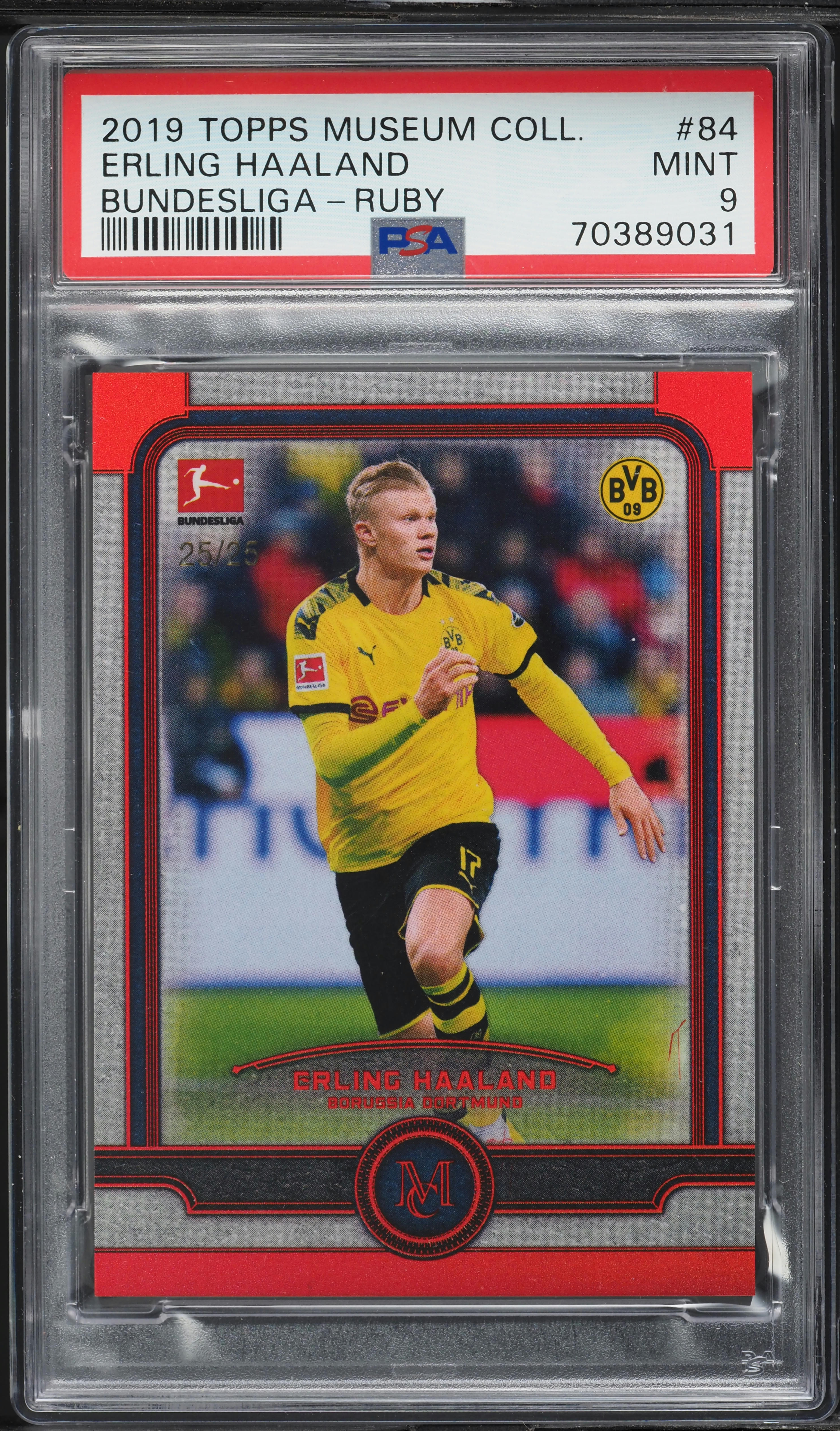 2019 Topps Museum Collection Bundesliga Ruby Erling Haaland ROOKIE