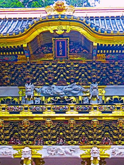 日光-5 東照宮c 陽明門 彫刻508体 天下泰平！祈願を込めて ☆霊獣-仙人