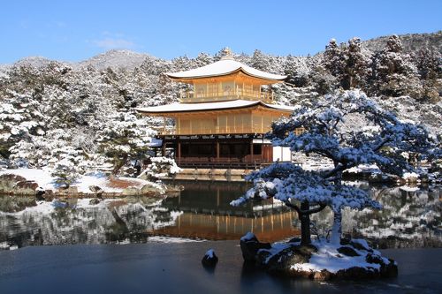 建国記念の日に雪の金閣寺へ』今出川・北大路・北野(京都)の旅行記
