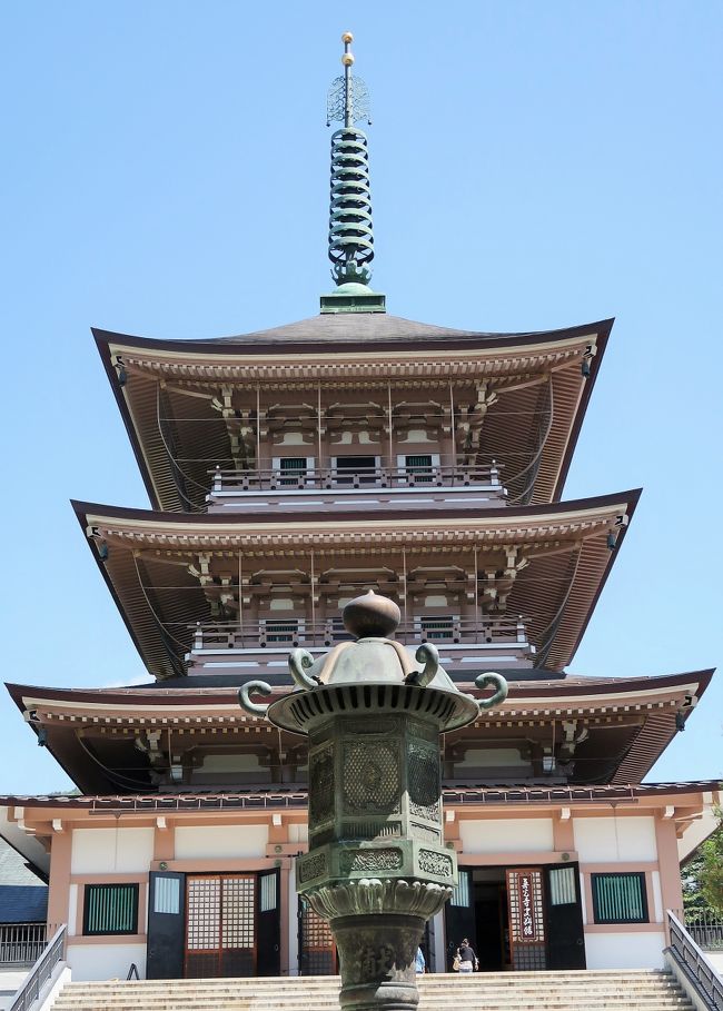 信州令和64 善光寺d 三重塔/忠霊殿・境内名所を探訪 ☆史料館-砂