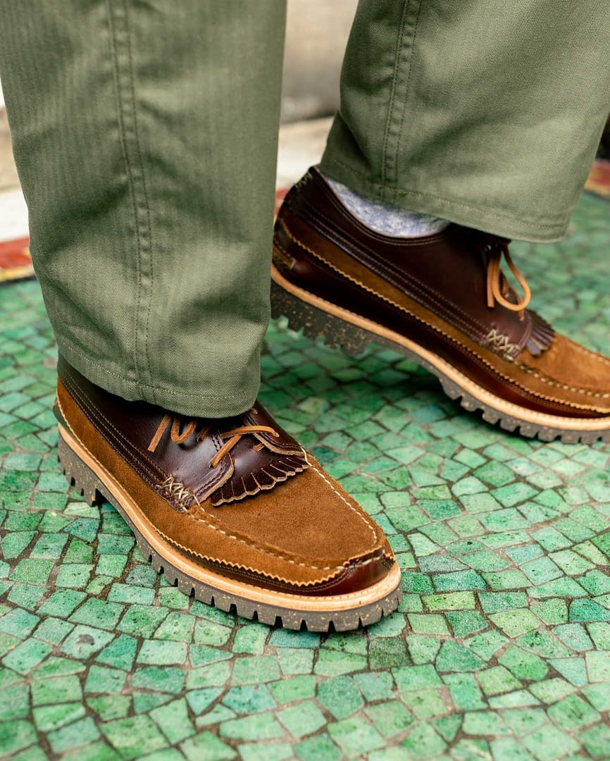 Yuketen Semi Handsewn Maine Guide Ox DB w/Kiltie FO Snuff x G