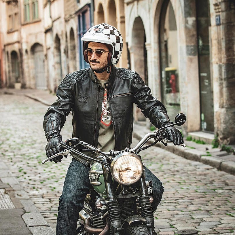 レーシング カスタム ライディング レザー ライダース BATES ジャケット