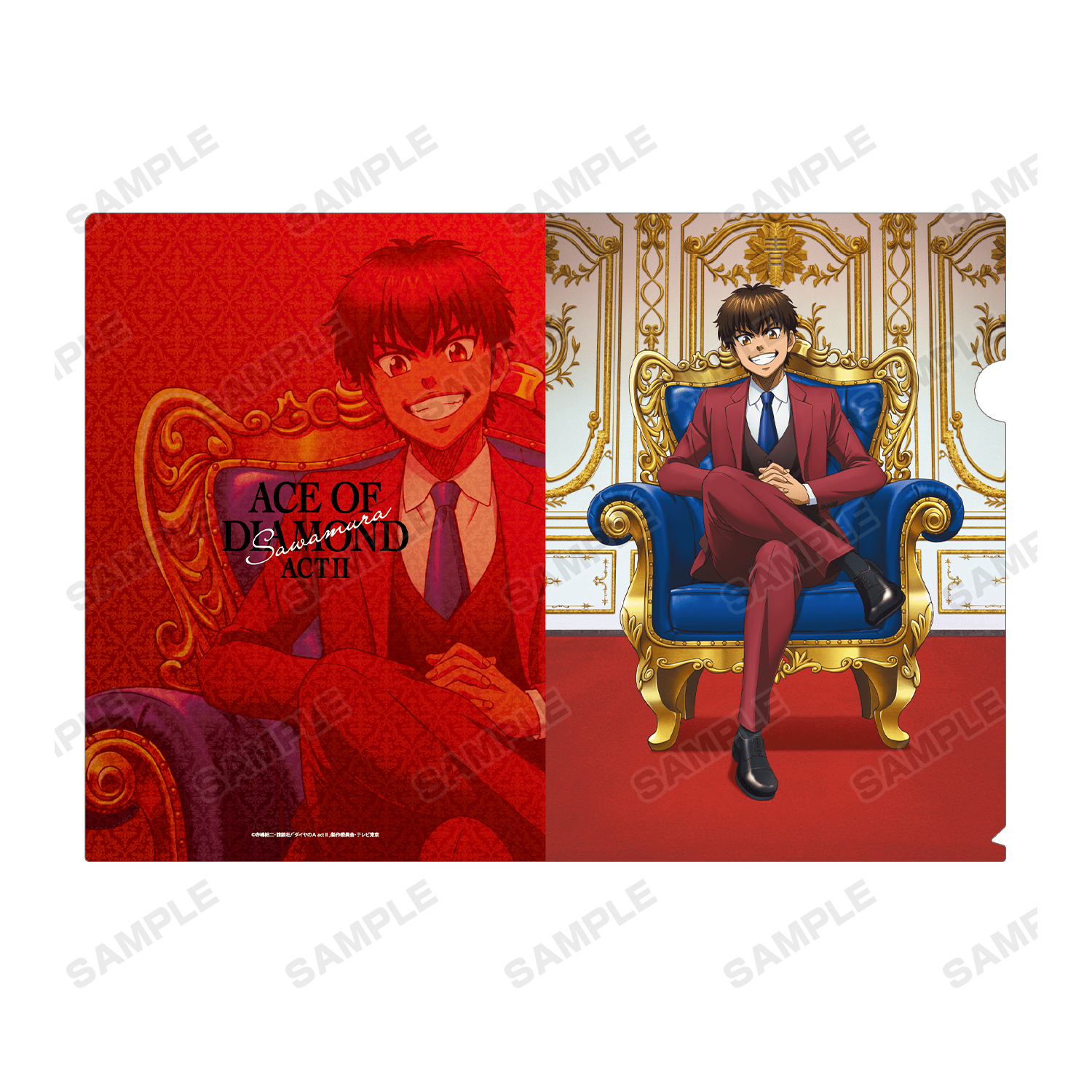 ダイヤのA沢村栄純 actⅡBattery BOX クリアファイル ダイヤのA沢村栄純