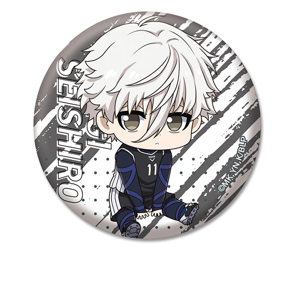 ブルロ むにゅぐるみ 缶バッジ ホロ缶 凪 ブルーロック 凪誠士郎