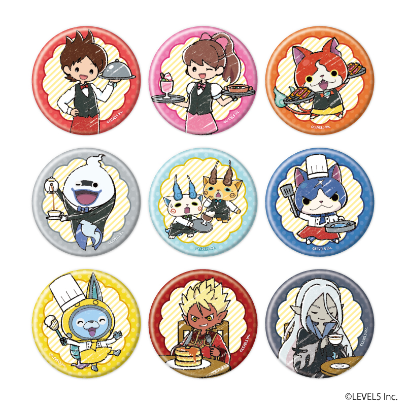 妖怪ウォッチ_缶バッジ11/カフェver. BOX(全9種)(グラフアートイラスト