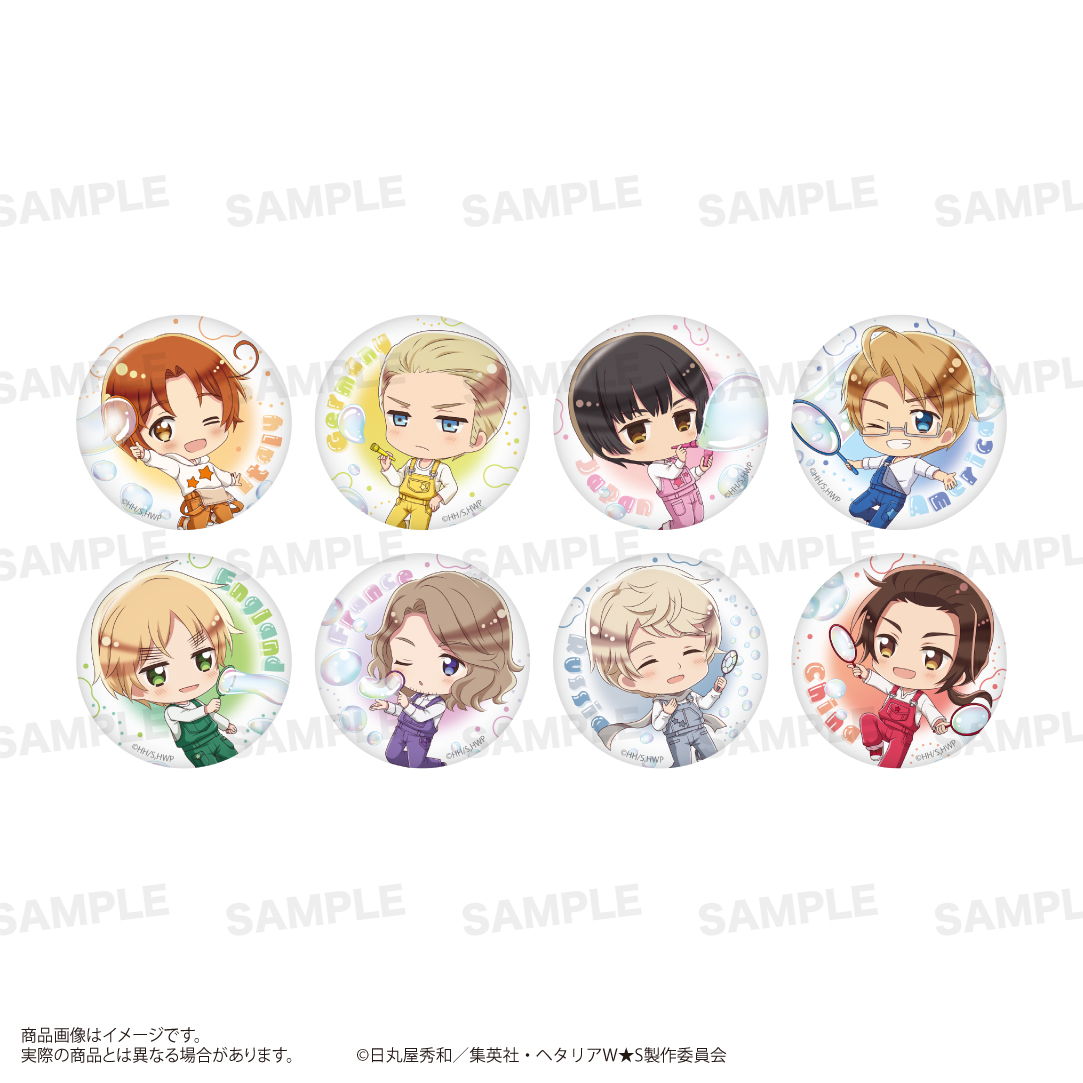 ヘタリア World☆Stars_トレーディング缶バッジ（きゃらほっぴん