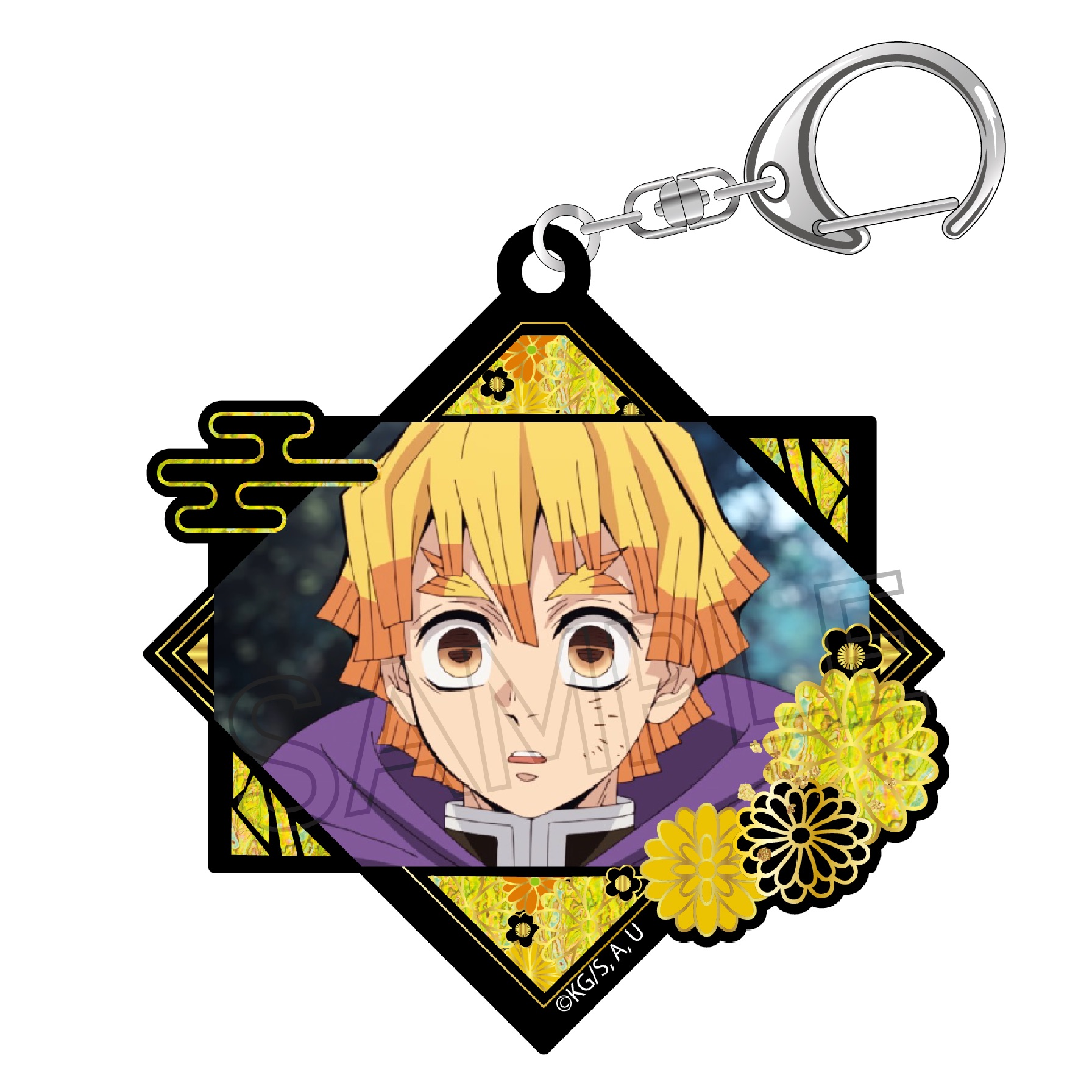 鬼滅の刃_螺鈿風シリーズ Vol.3 アクリルキーホルダー 我妻善逸 | 公式