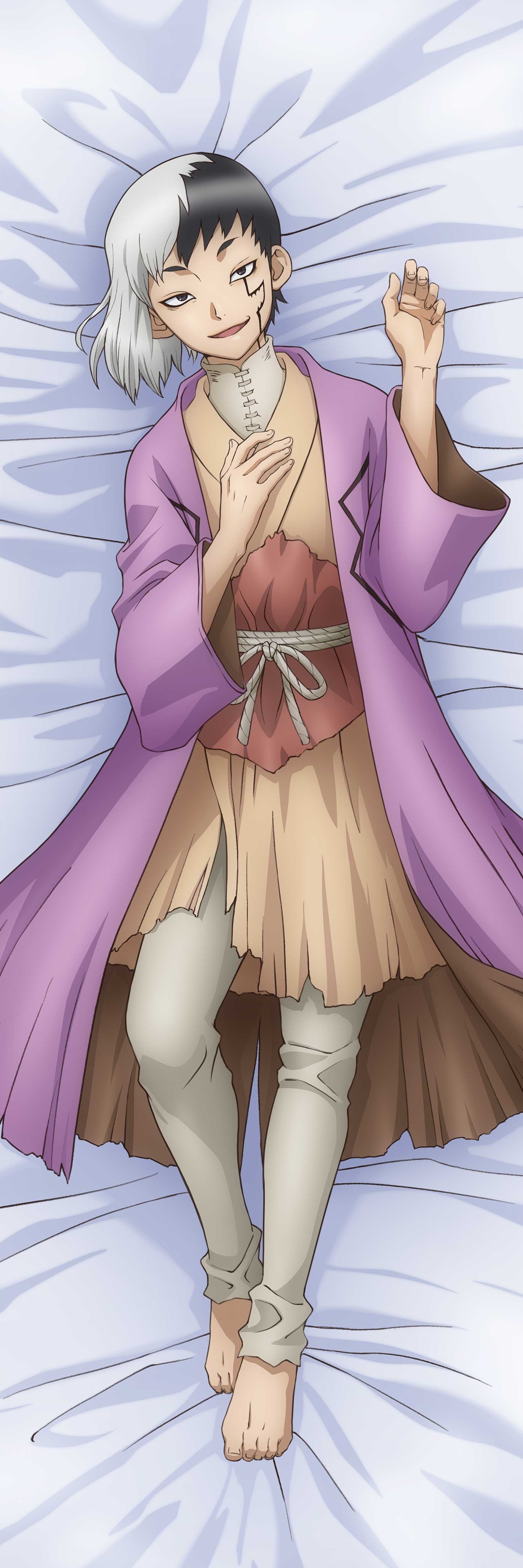 Dr.STONE_【描き下ろし】プレミアム抱き枕カバー あさぎりゲン | 公式