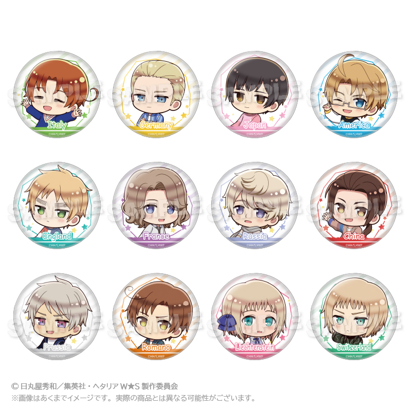 ヘタリア World☆Stars_トレーディング缶バッジ 遊具ver