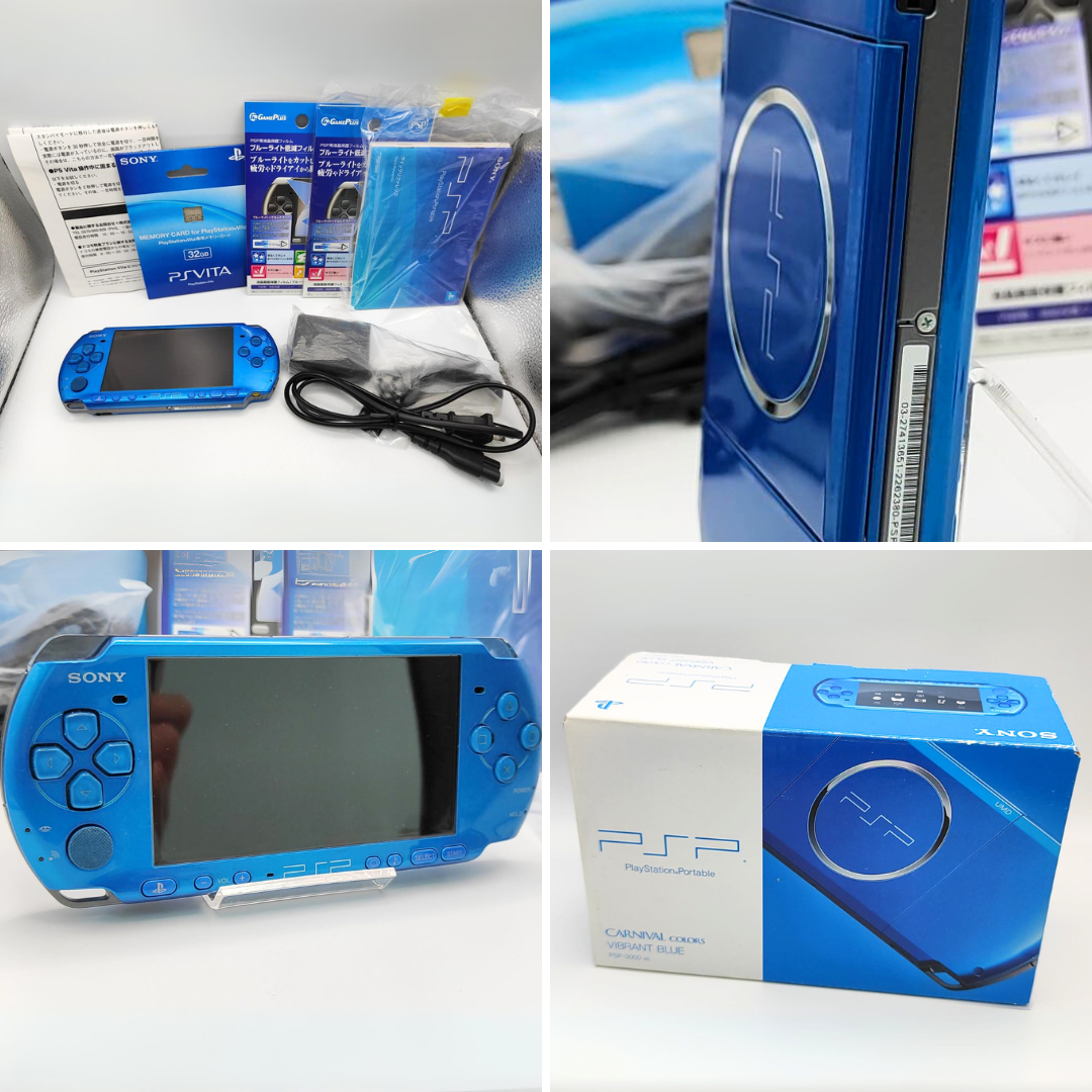 Sony PSP 3000 Carnival Vibrant Blue Console - Consolevariations