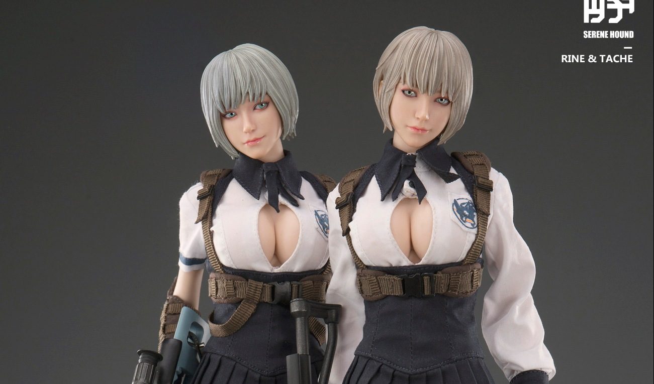 I8TOYS 静谧犬第二弹克隆人双子TACHE RINE 1/6可动人偶- 拆盒