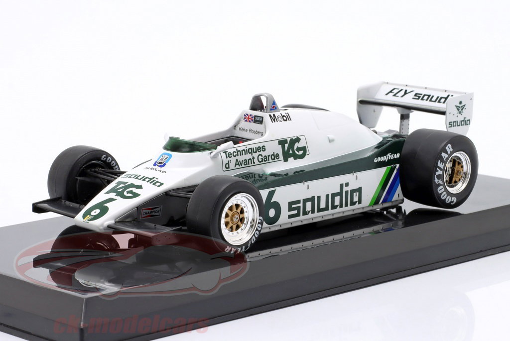 Premium Collectibles 1:24 Keke Rosberg Williams FW08 #6 Champion