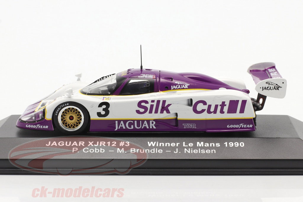 Ixo 1:43 Jaguar XJR-12 #3 勝者 24h LeMans 1990 Nielsen, Cobb