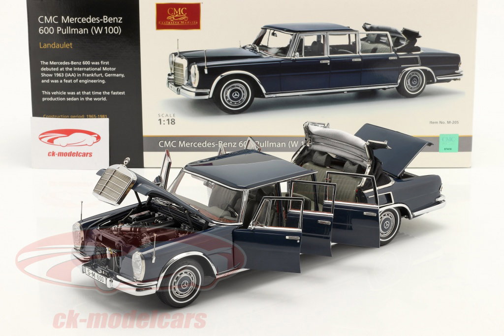 CMC 1:18 Mercedes-Benz 600 Pullman Landaulet (W100) 建設年 1965-81