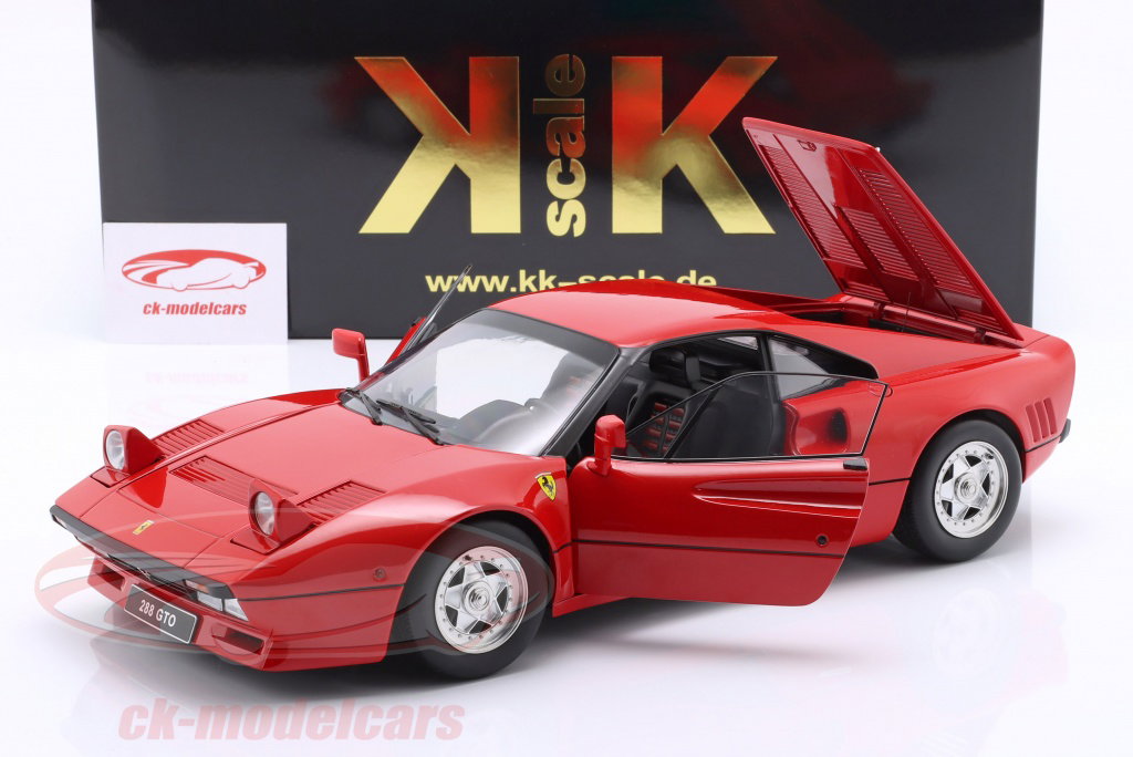 KK-Scale 1:12 Ferrari 288 GTO 建設年 1984 赤 KKDC120151 モデル 車