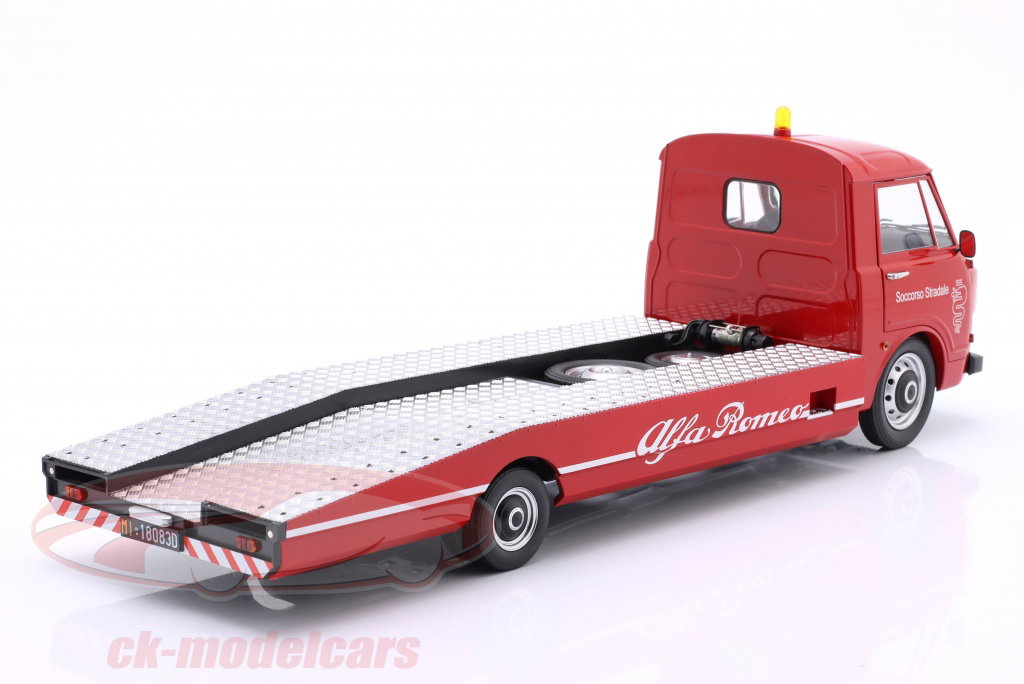 Mitica 1:18 Alfa Romeo A12 (F12) Tow Truck year 1977 red