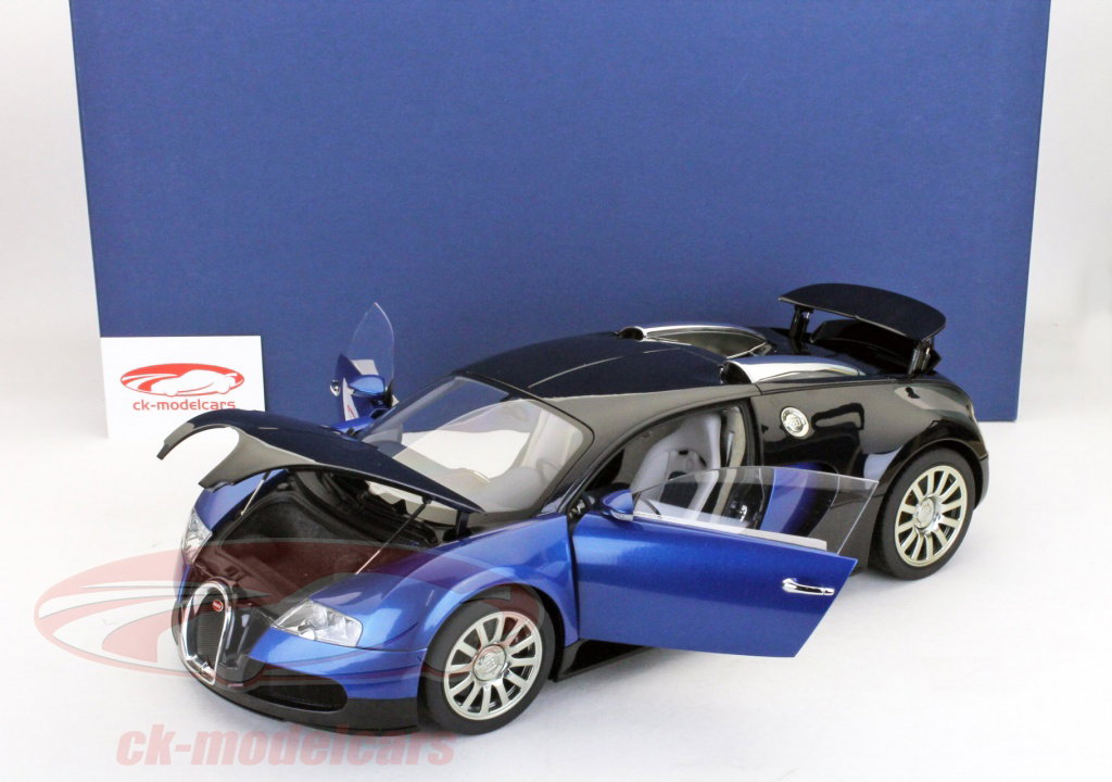 AUTOart 1:12 Bugatti Veyron 16.4 Production Version black - blue