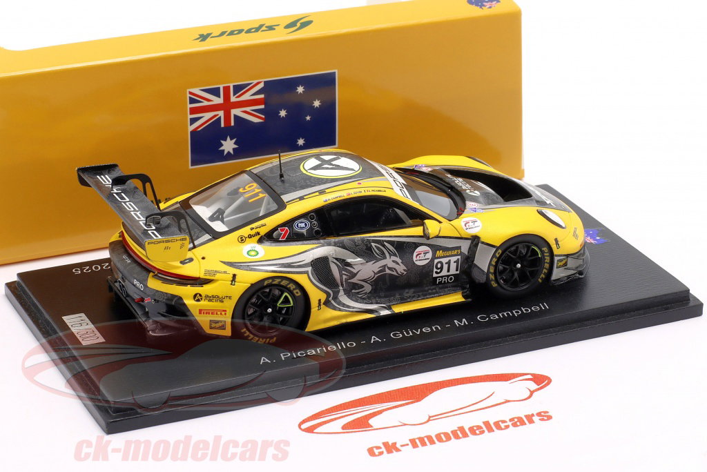 Spark 1:43 Porsche 911 GT3 R #911 6番目 12h Bathurst 2025 Absolute