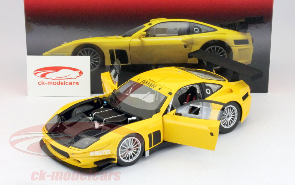 Kyosho 1:18 Ferrari 575 GTC Evoluzione yellow 08392C model car